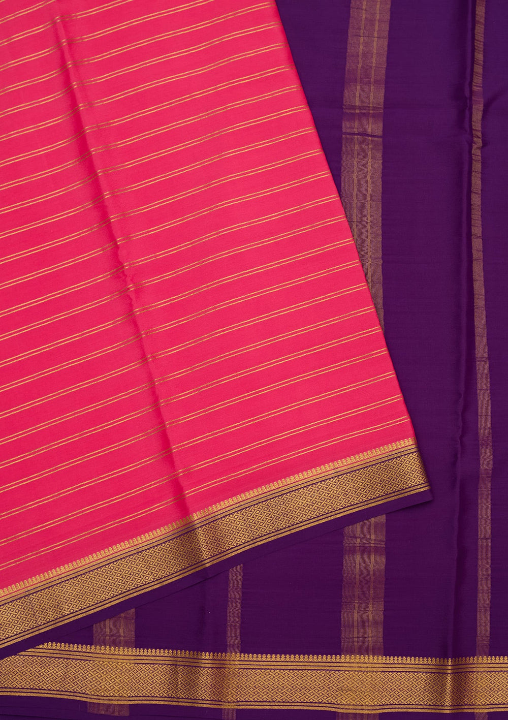 Peach Zariwork Pure Crepe Silk Saree-Koskii