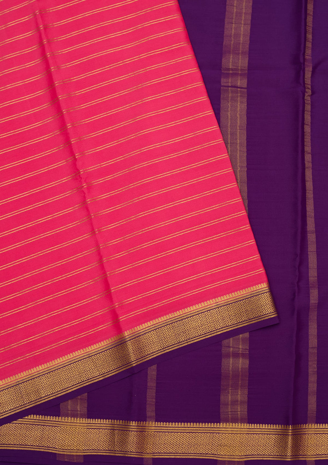 Peach Zariwork Pure Crepe Silk Saree-Koskii