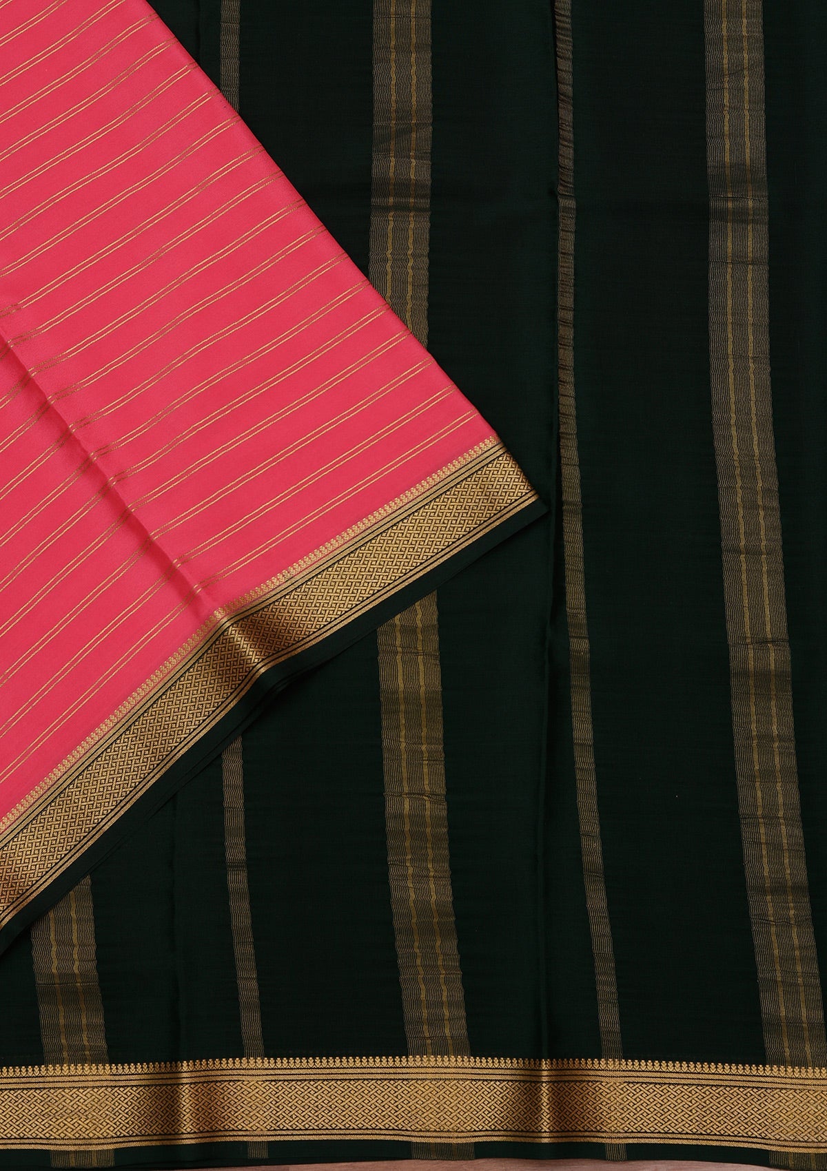 Pink Zariwork Pure Crepe Silk Saree-koskii