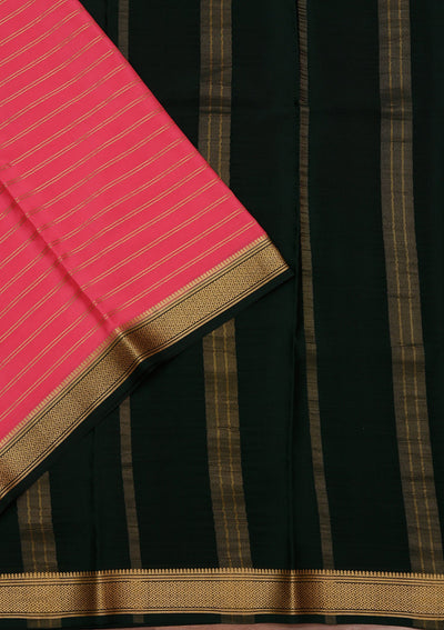 Pink Zariwork Pure Crepe Silk Saree-koskii