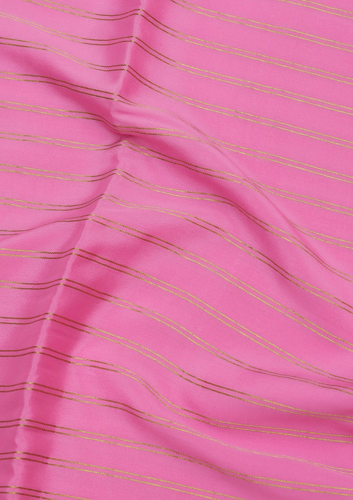 Pink Zariwork Pure Crepe Silk_Saree_koskii