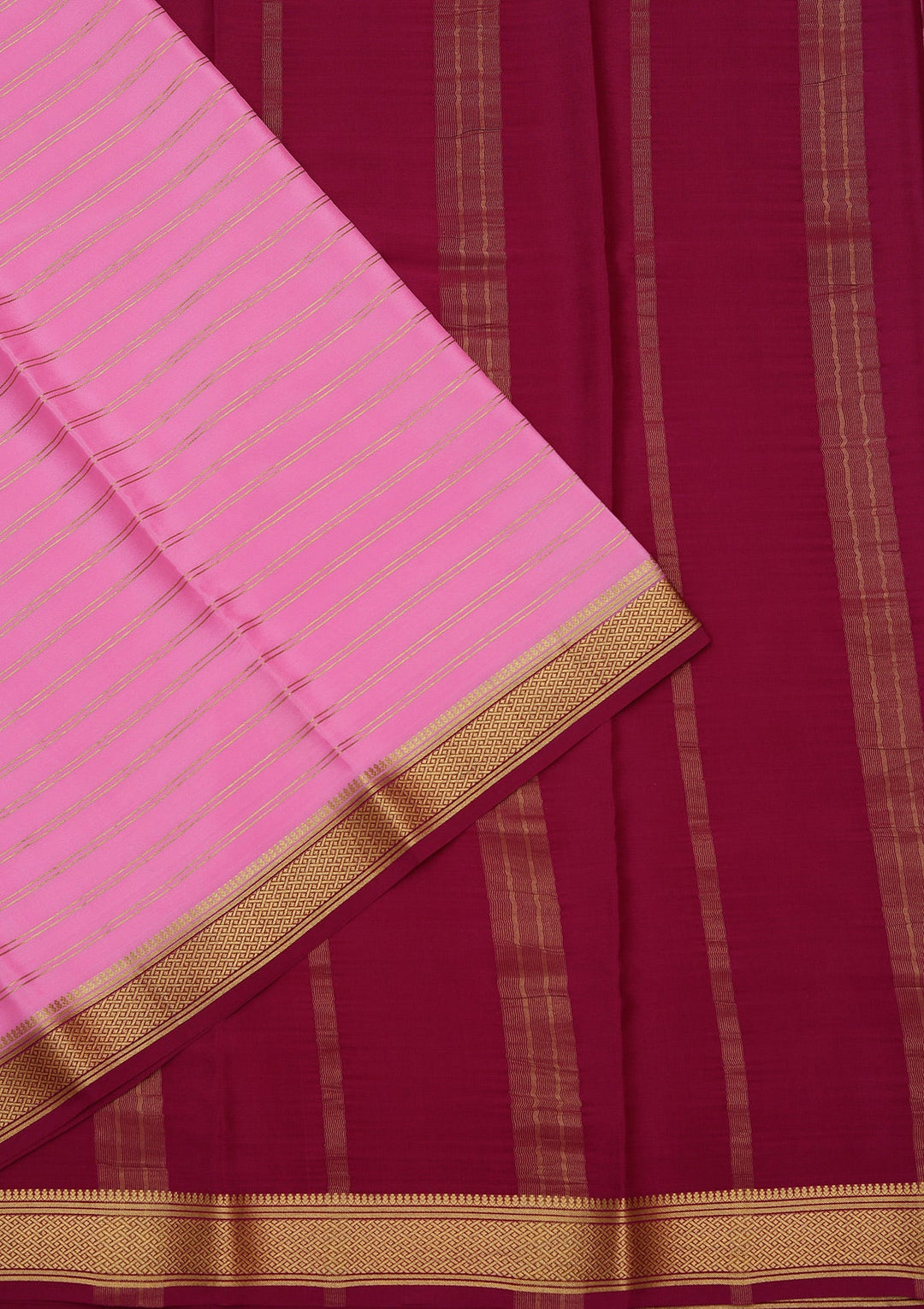 Pink Zariwork Pure Crepe Silk_Saree_koskii