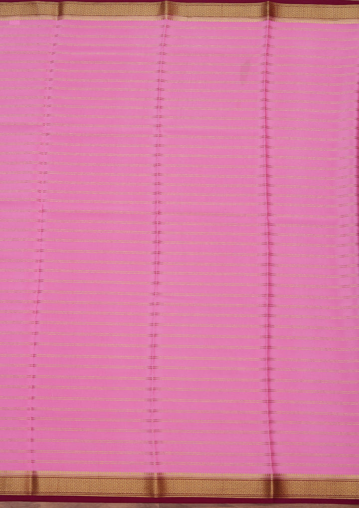 Pink Zariwork Pure Crepe Silk_Saree_koskii