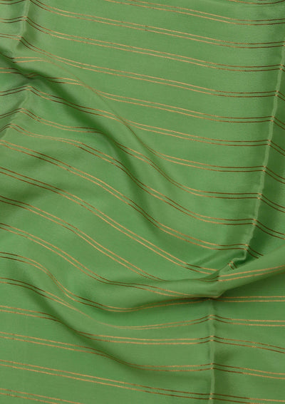 Pista Green Zariwork Pure Crepe Silk_Saree-koskii