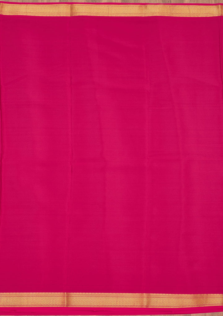 Royal Blue Zariwork Pure Crepe Silk Saree-Koskii