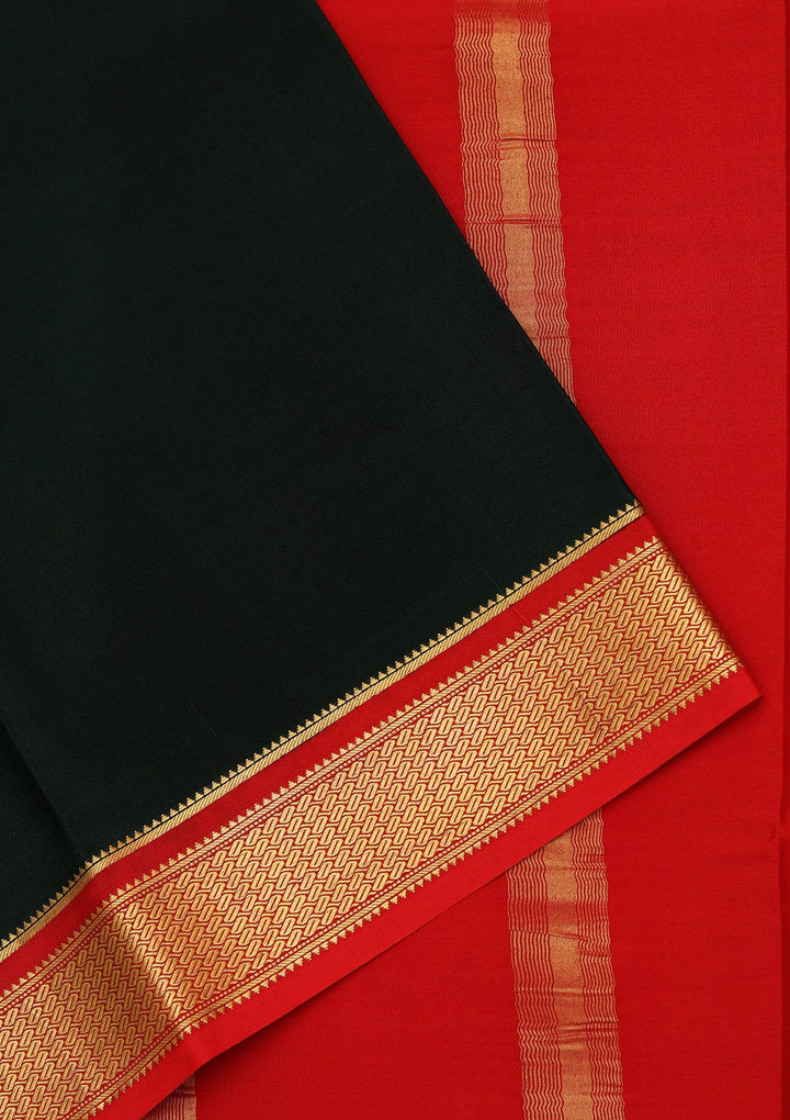 Green Zariwork Pure Crepe Silk Saree_koskii