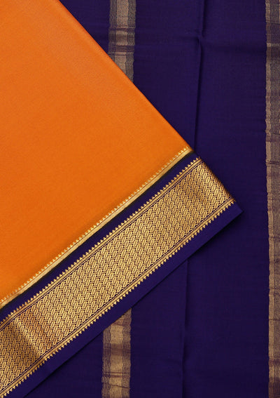 Mustard Zariwork Pure Crepe Silk Saree-koskii