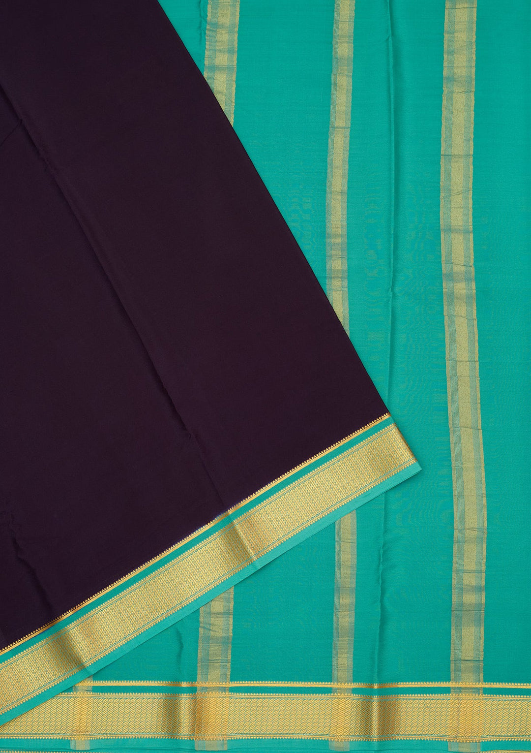Navy Blue Zariwork Pure Crepe Silk Saree-Koskii
