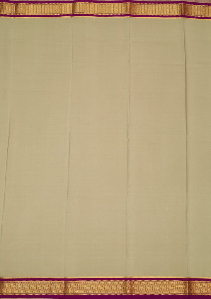 Pista Green Zariwork Pure Crepe Silk Saree-Koskii