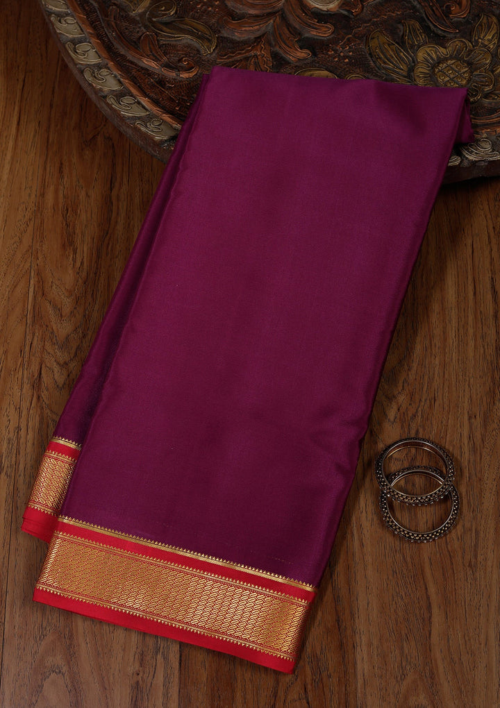 Purple Zariwork Pure Crepe Silk_Saree_koskii