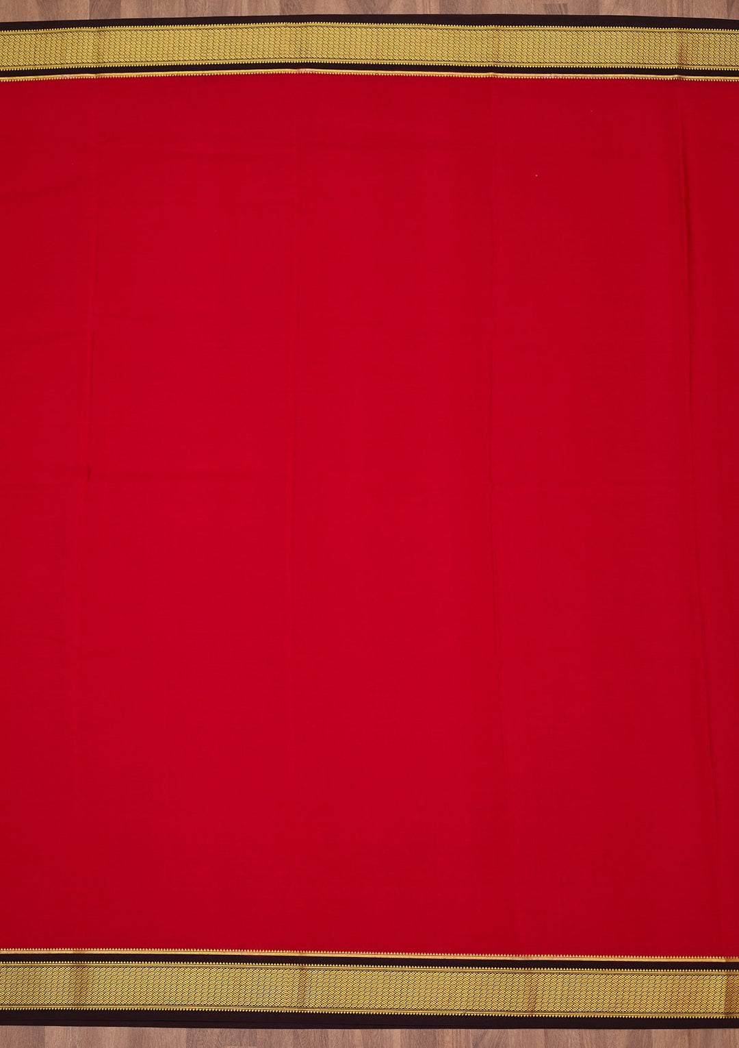 Red Zariwork Pure Crepe Silk Saree-Koskii