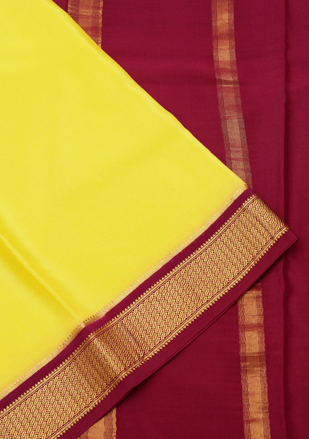 Yellow Zariwork Pure Crepe Silk_Saree_koskii
