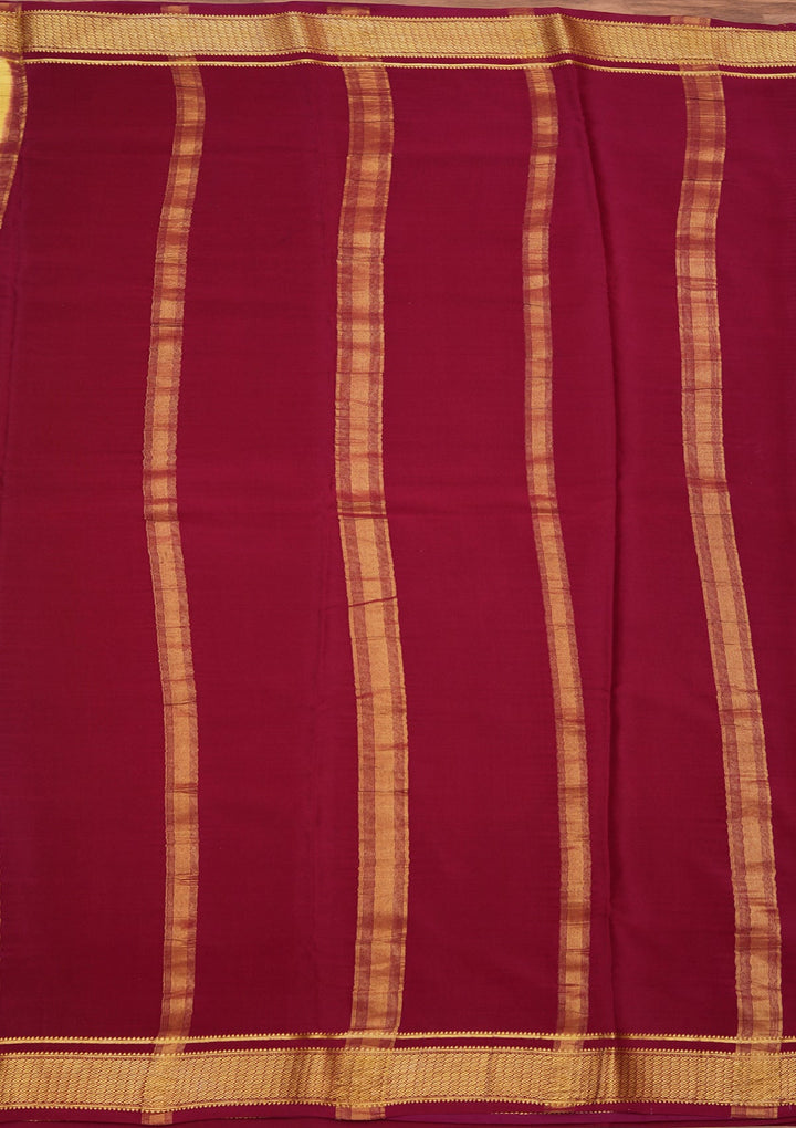 Yellow Zariwork Pure Crepe Silk_Saree_koskii