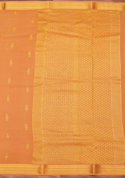 Gold Zariwork Pure Crepe Silk Saree-koskii