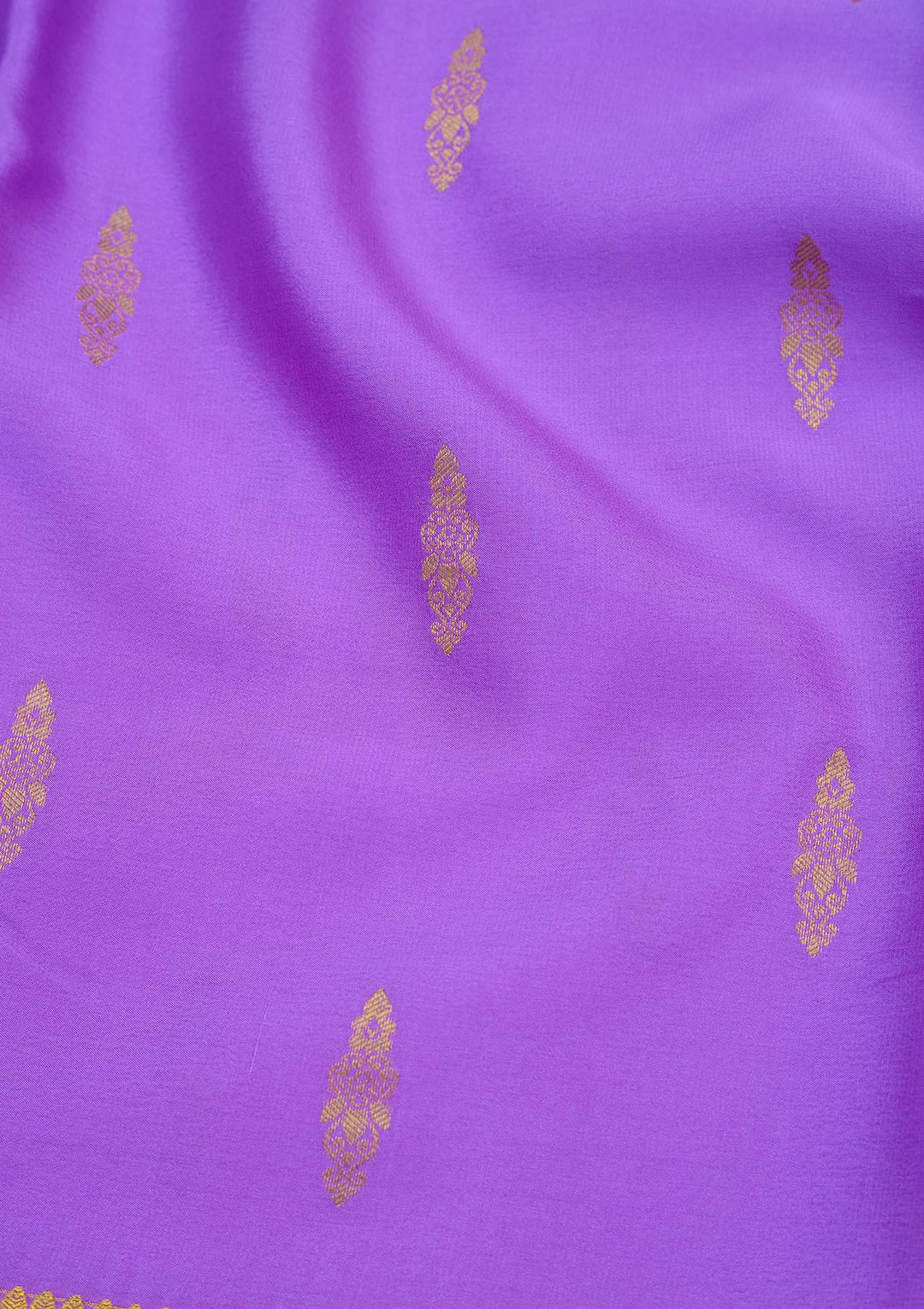 Lavender Zariwork Pure Crepe Silk Saree-Koskii