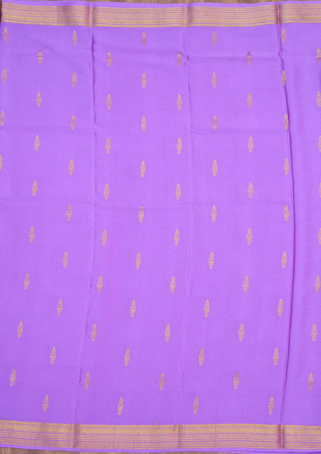 Lavender Zariwork Pure Crepe Silk Saree-Koskii