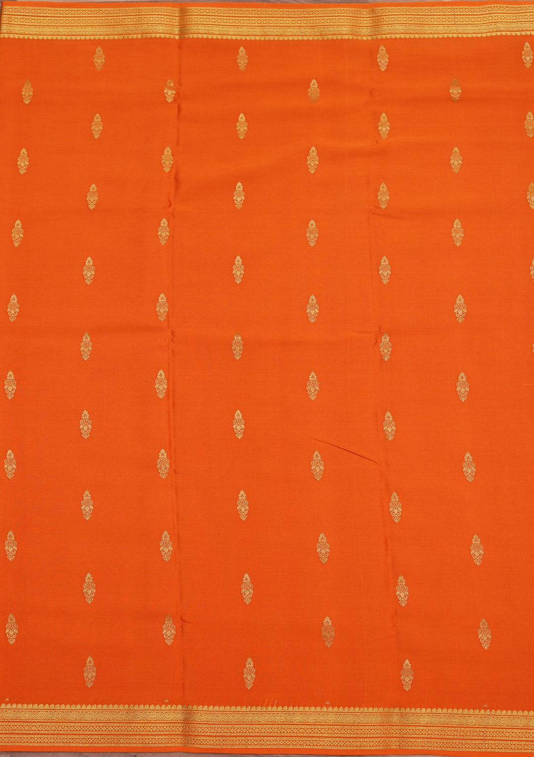 Mustard Zariwork Pure Crepe Silk Saree_koskii