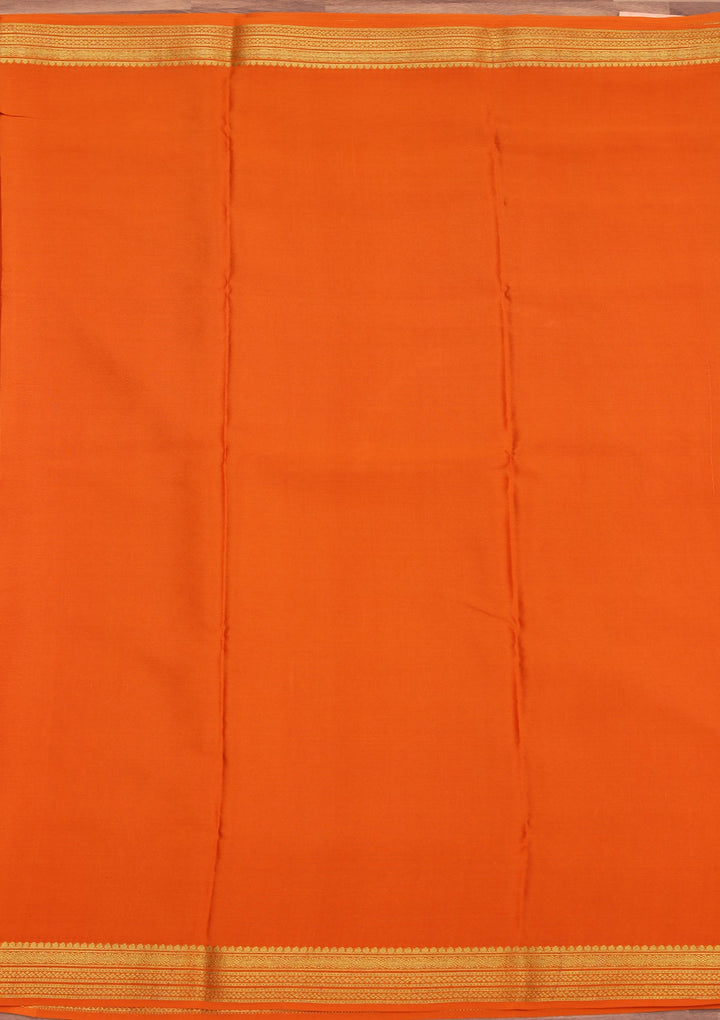 Mustard Zariwork Pure Crepe Silk Saree_koskii