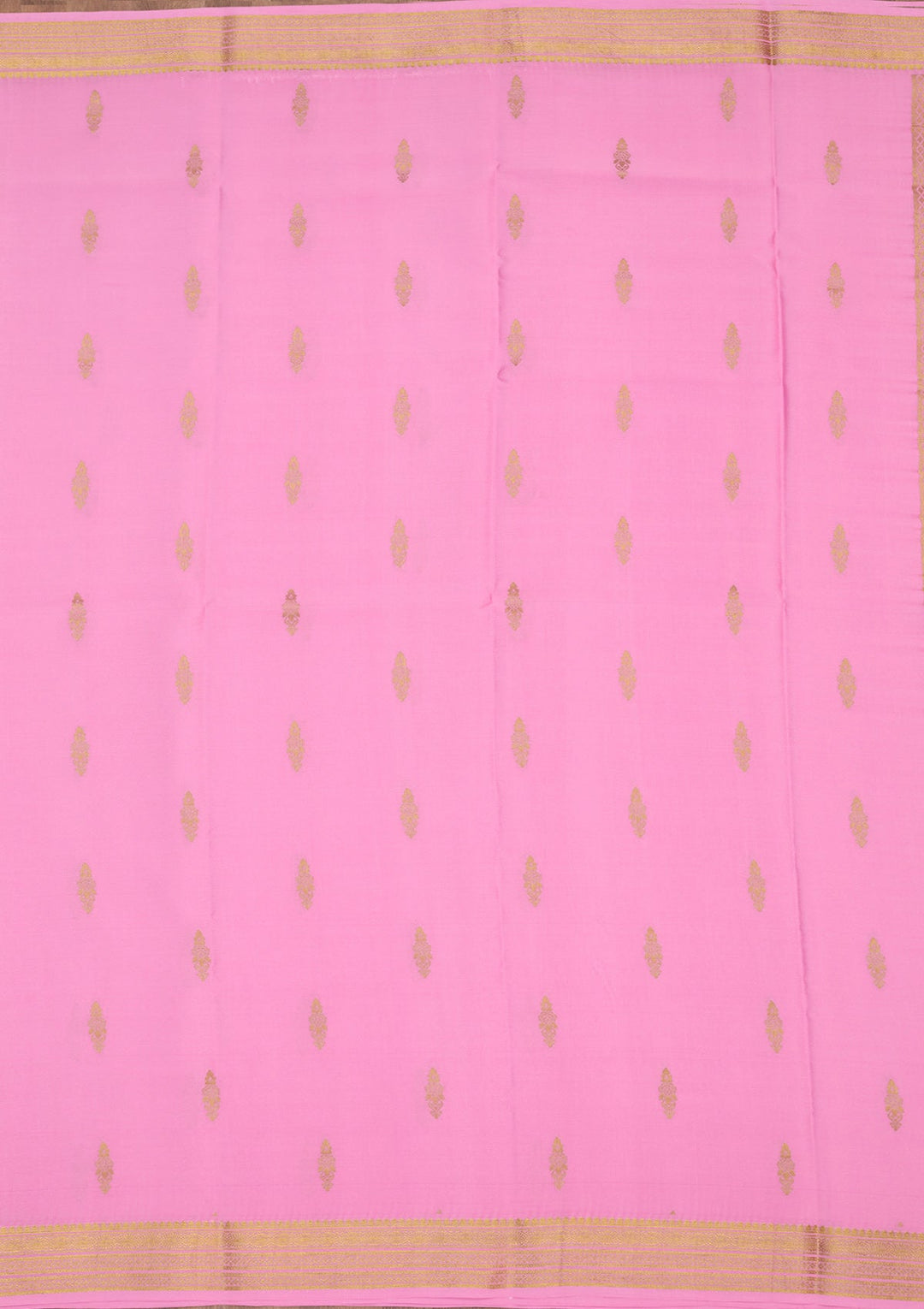 Onion Pink Zariwork Pure Crepe Silk Saree-Koskii