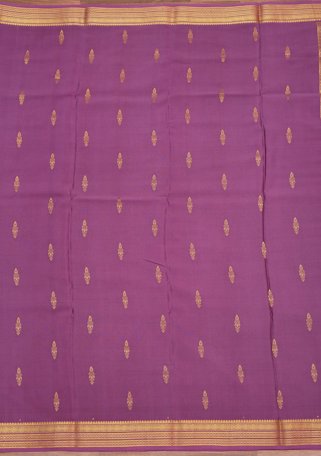 Purple Zariwork Pure Crepe Silk Saree_koskii