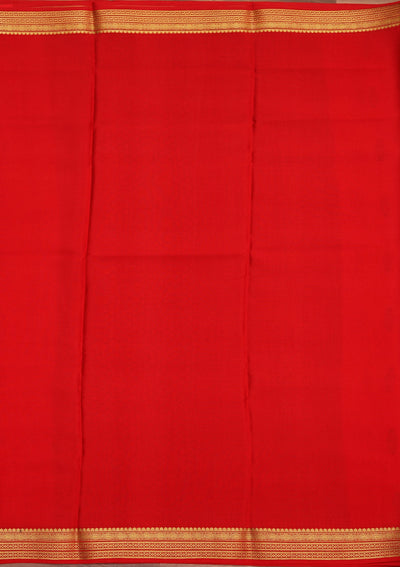 Red Zariwork Pure Crepe Silk Saree-koskii
