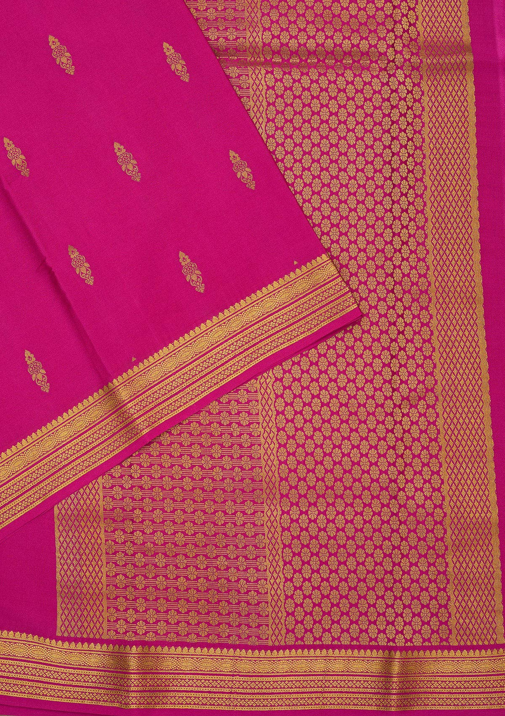 Wine Zariwork Pure Crepe Silk Saree-Koskii