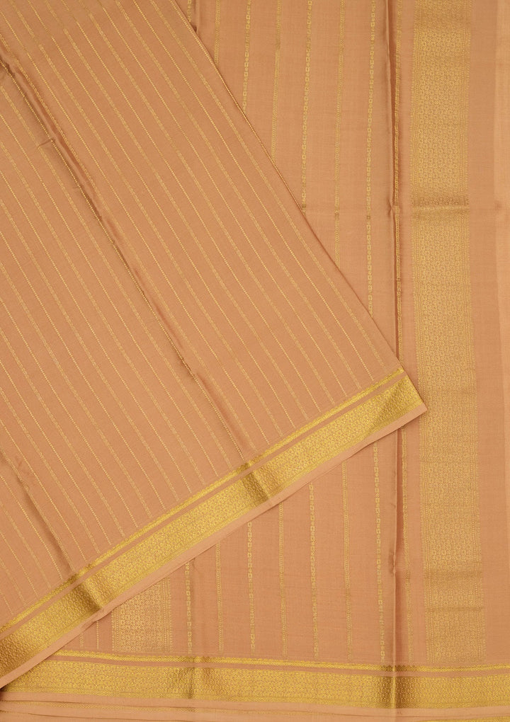 Gold Zariwork Pure Crepe Silk Saree-Koskii