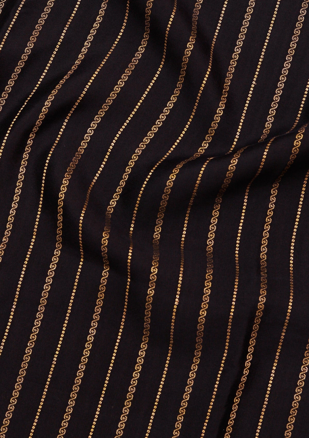 Navy Blue Zariwork Pure Crepe Silk_Saree-koskii