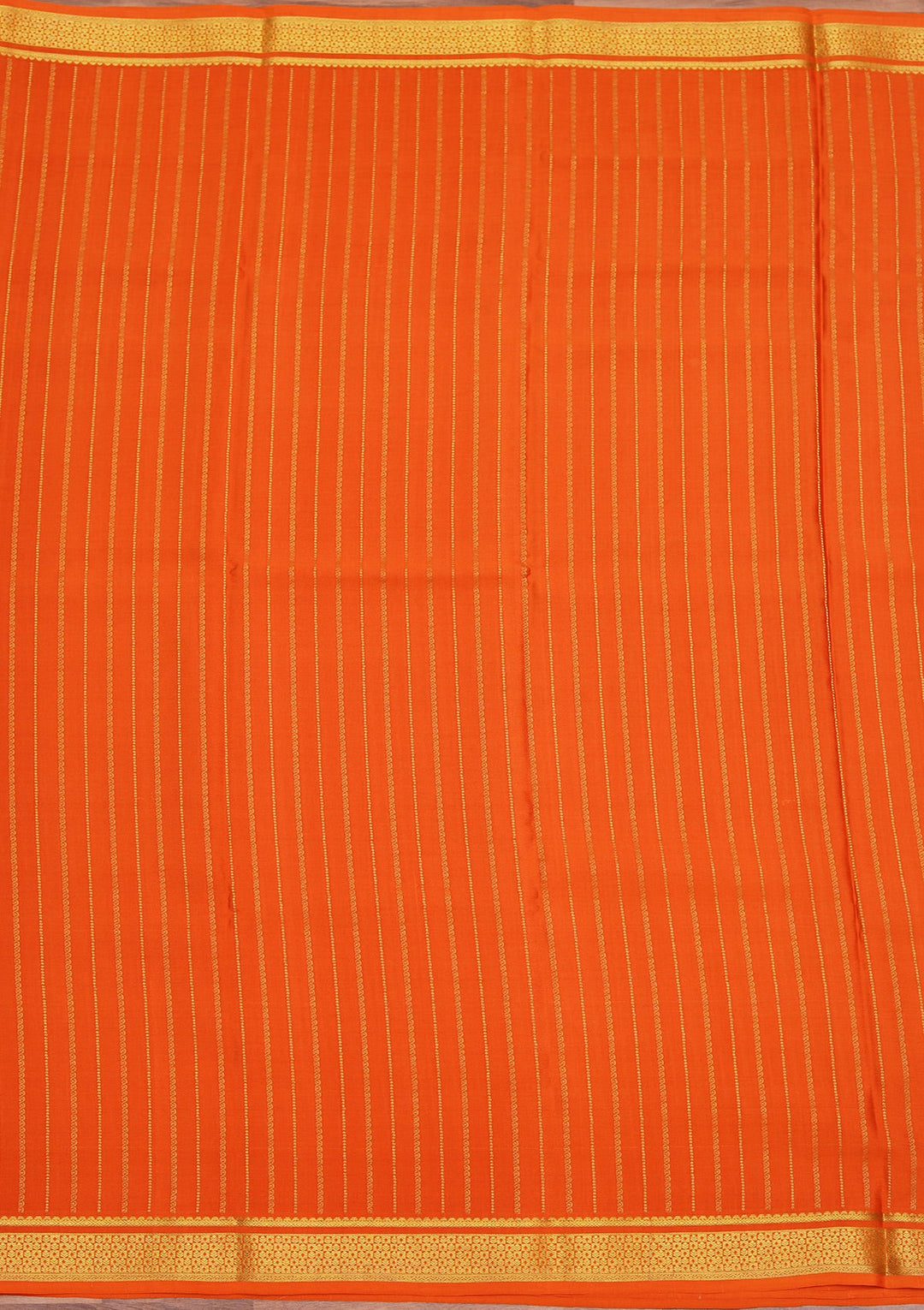 Orange Zariwork Pure Crepe Silk_Saree_koskii