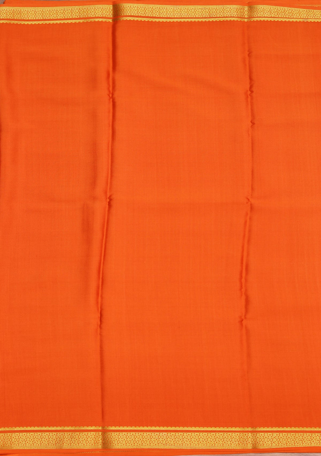 Orange Zariwork Pure Crepe Silk_Saree_koskii