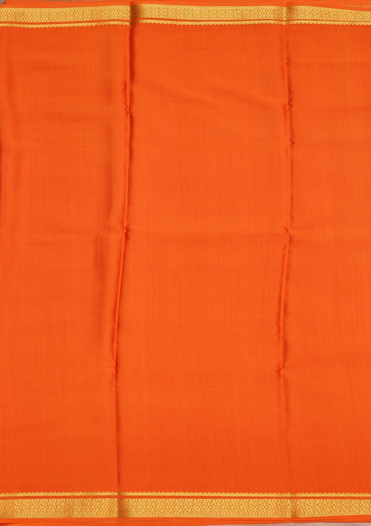 Orange Zariwork Pure Crepe Silk_Saree-koskii