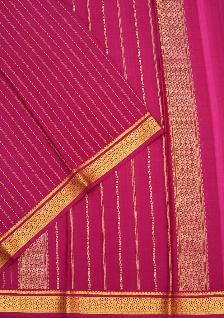Purple Zariwork Pure Crepe Silk Saree_koskii