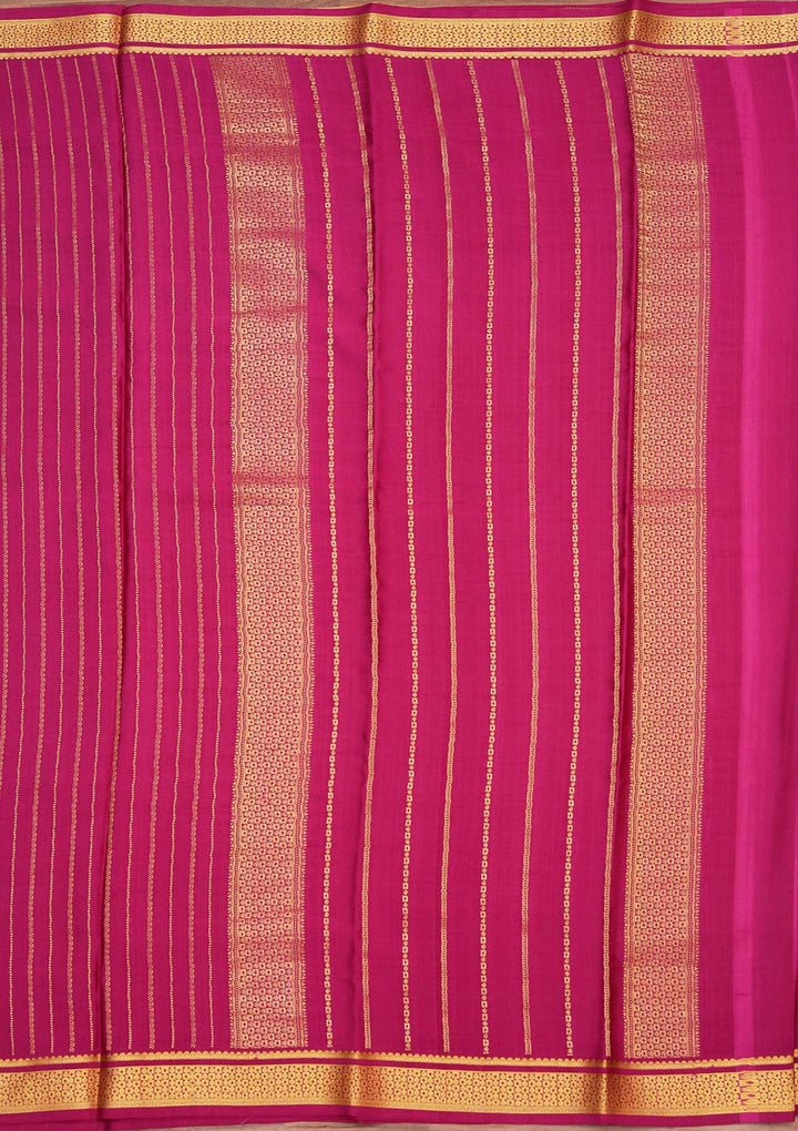Purple Zariwork Pure Crepe Silk Saree_koskii