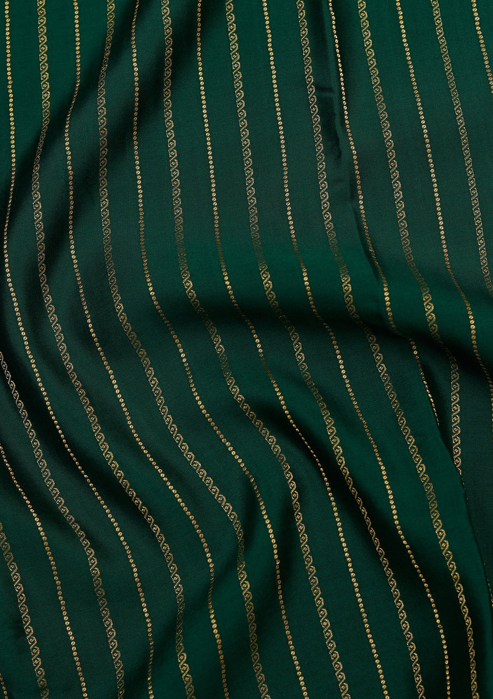 Rama Green Zariwork Pure Crepe Silk Saree_koskii