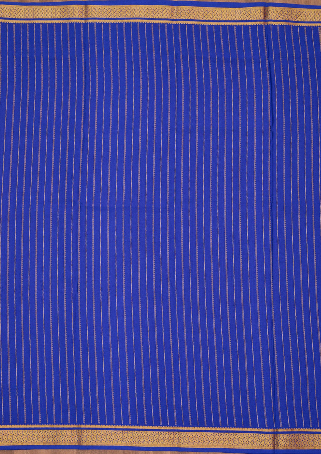 Royal Blue Zariwork Pure Crepe Silk Saree-Koskii