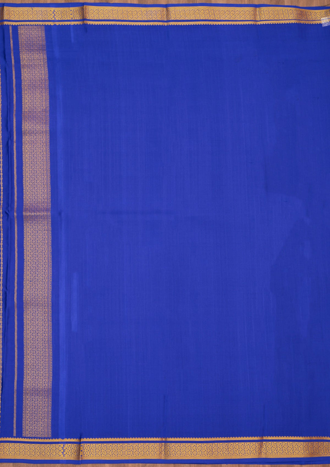 Royal Blue Zariwork Pure Crepe Silk Saree-Koskii
