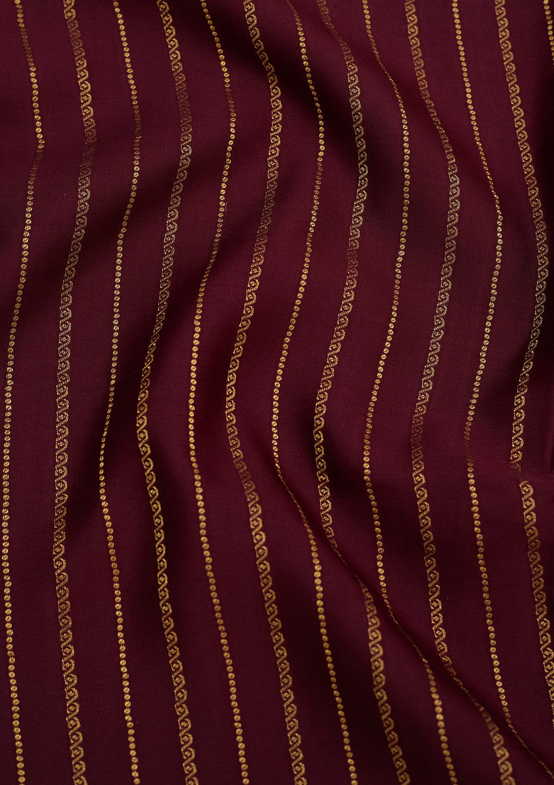 Wine Zariwork Pure Crepe Silk Saree-Koskii