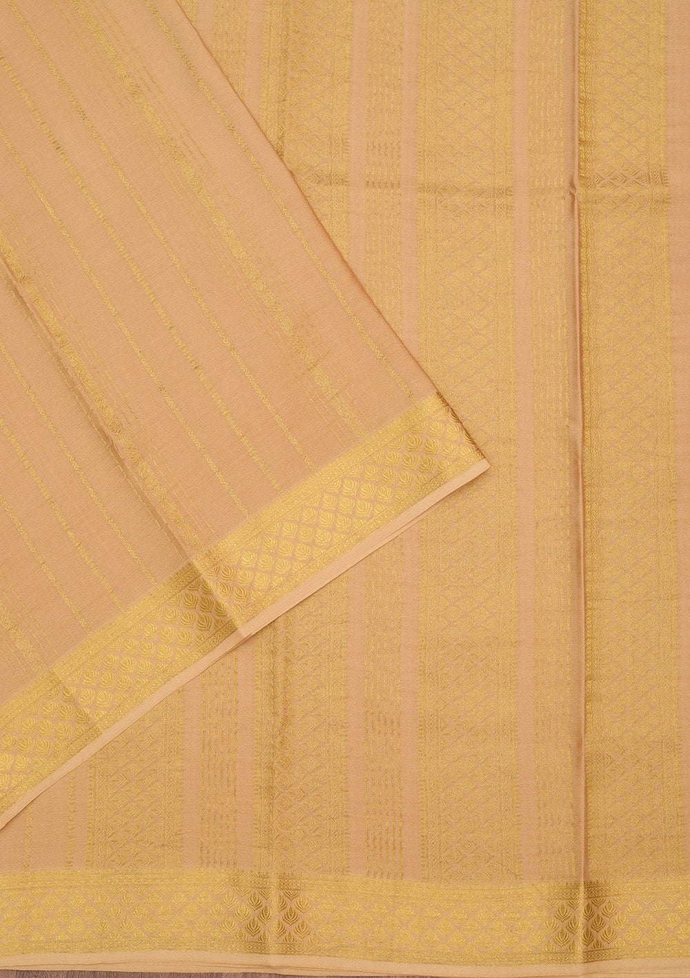 Gold Zariwork Pure Crepe Silk Saree-Koskii