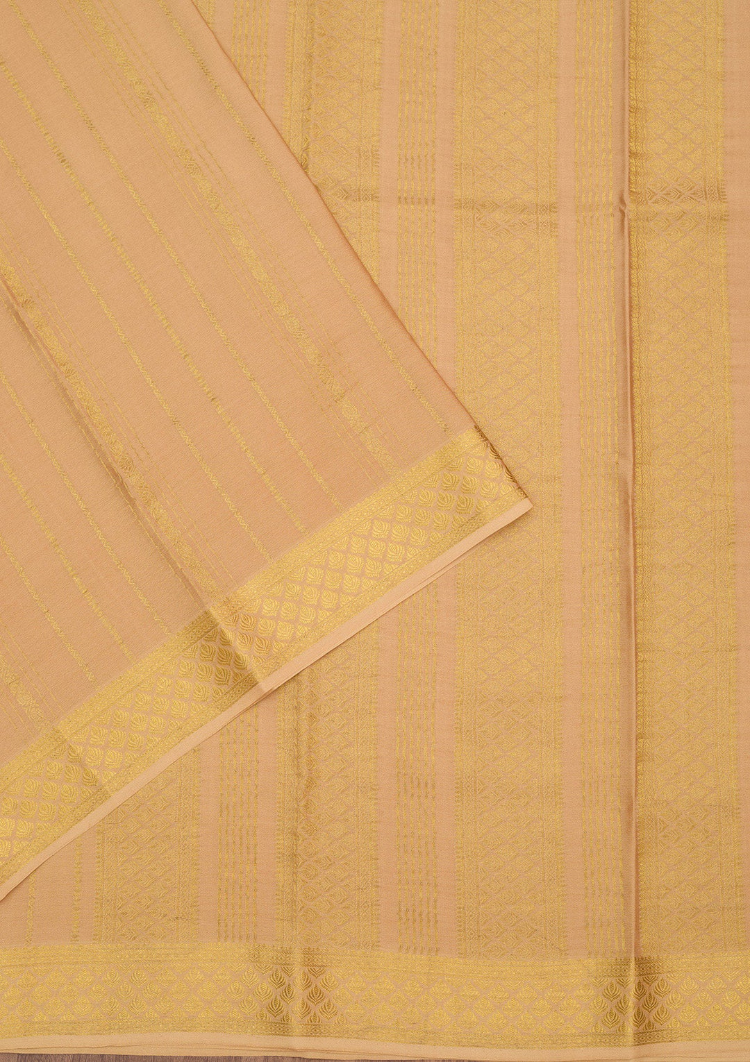 Gold Zariwork Pure Crepe Silk Saree-Koskii