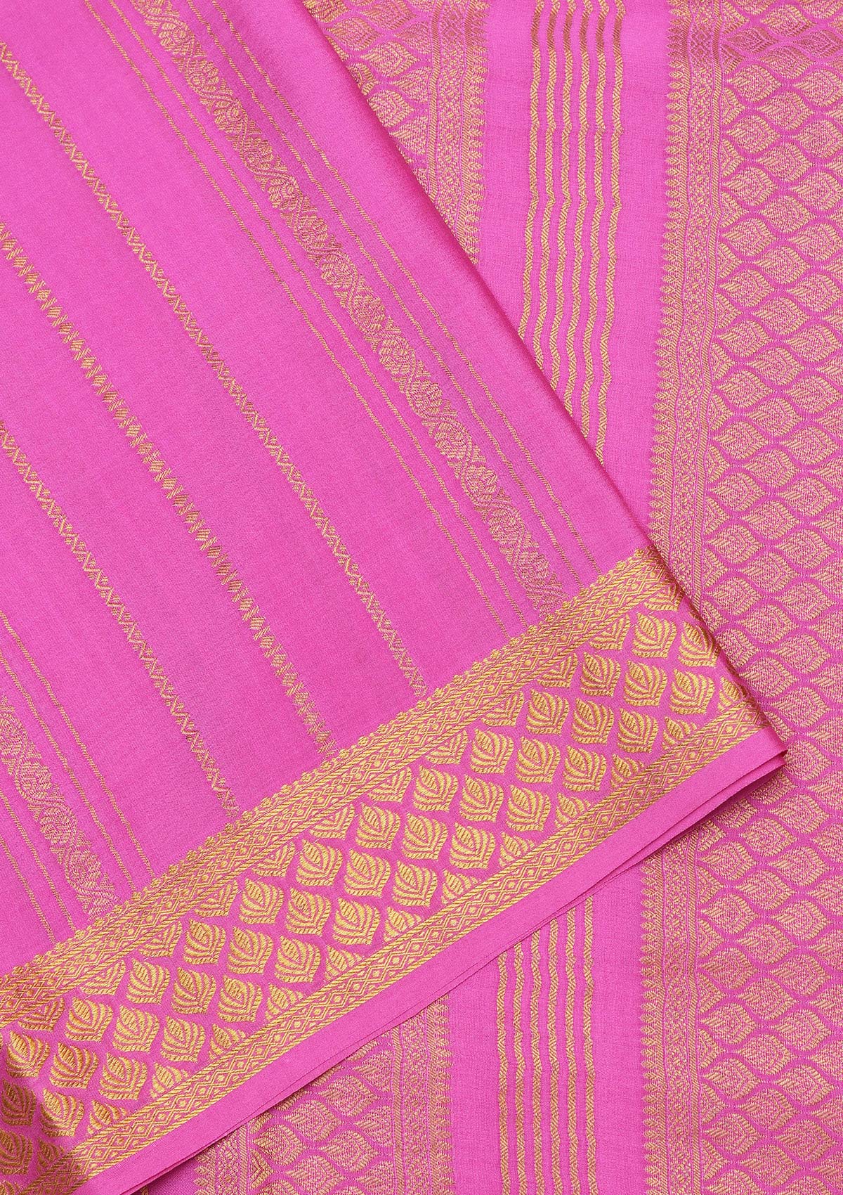 Light Lavender Zariwork Pure Crepe Silk Saree-koskii