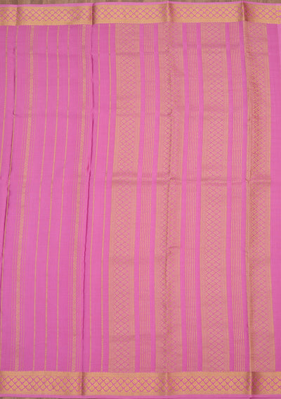 Onion Pink Zariwork Pure Crepe Silk Saree-Koskii