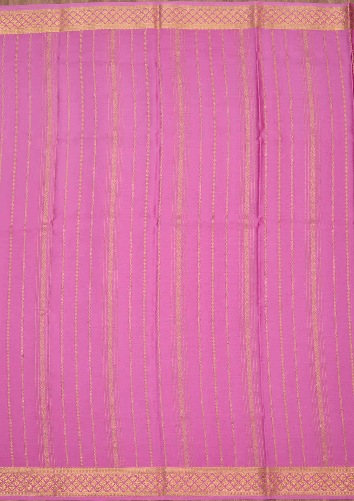 Onion Pink Zariwork Pure Crepe Silk Saree-Koskii