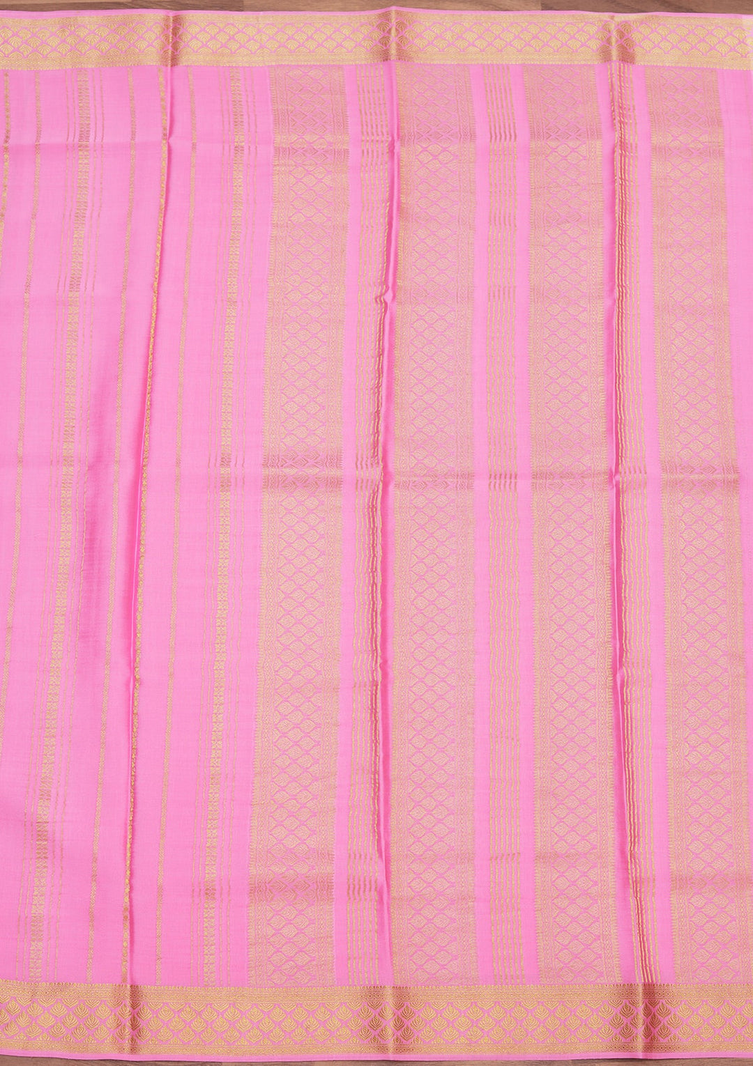 Pink Zariwork Pure Crepe Silk Saree_koskii