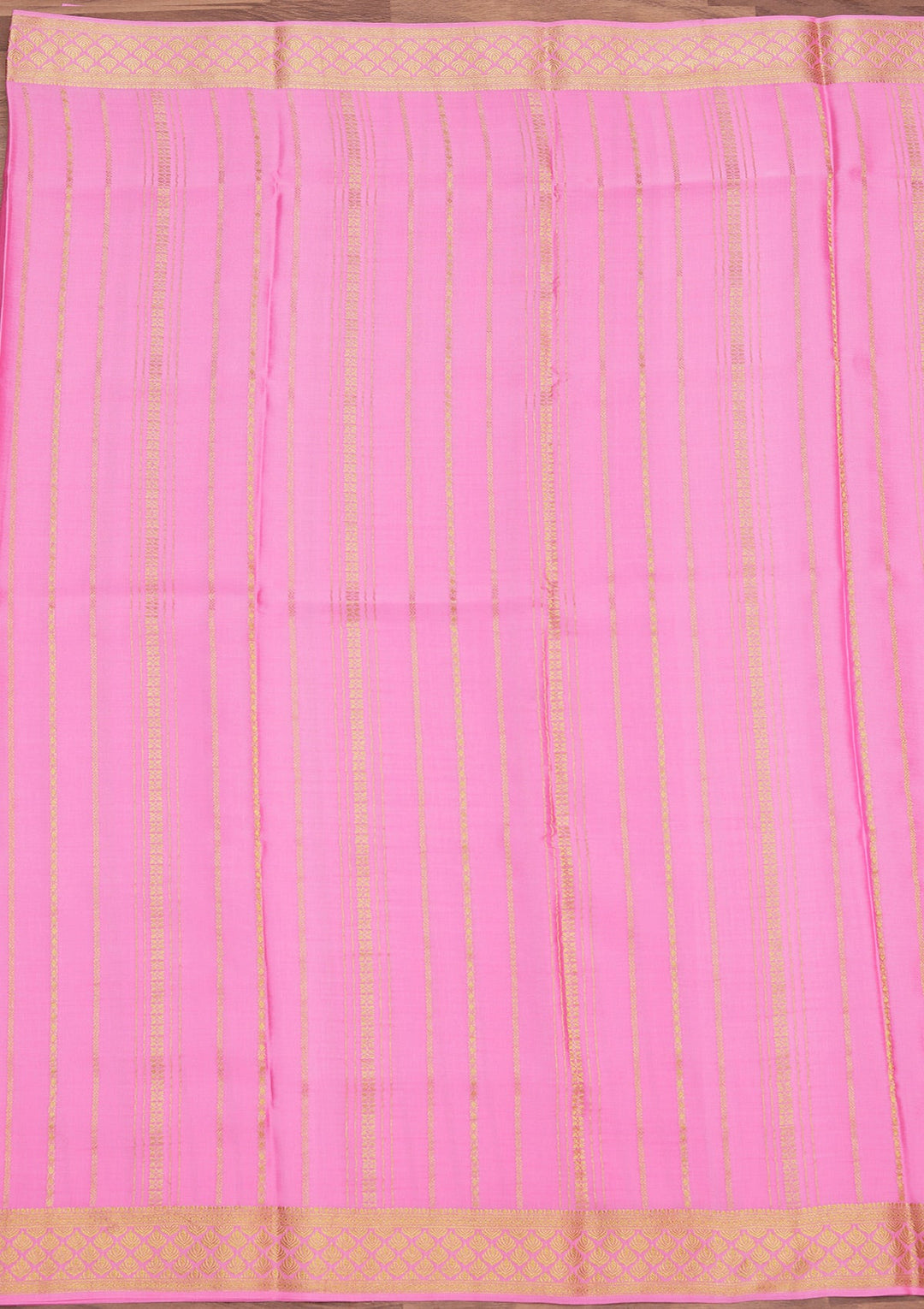 Pink Zariwork Pure Crepe Silk Saree_koskii