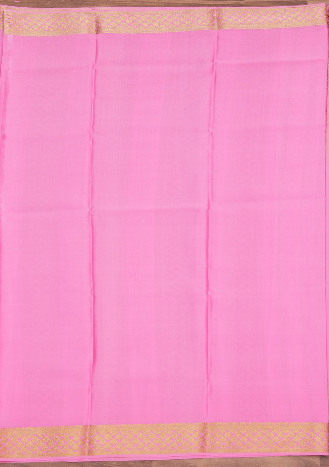 Pink Zariwork Pure Crepe Silk Saree_koskii