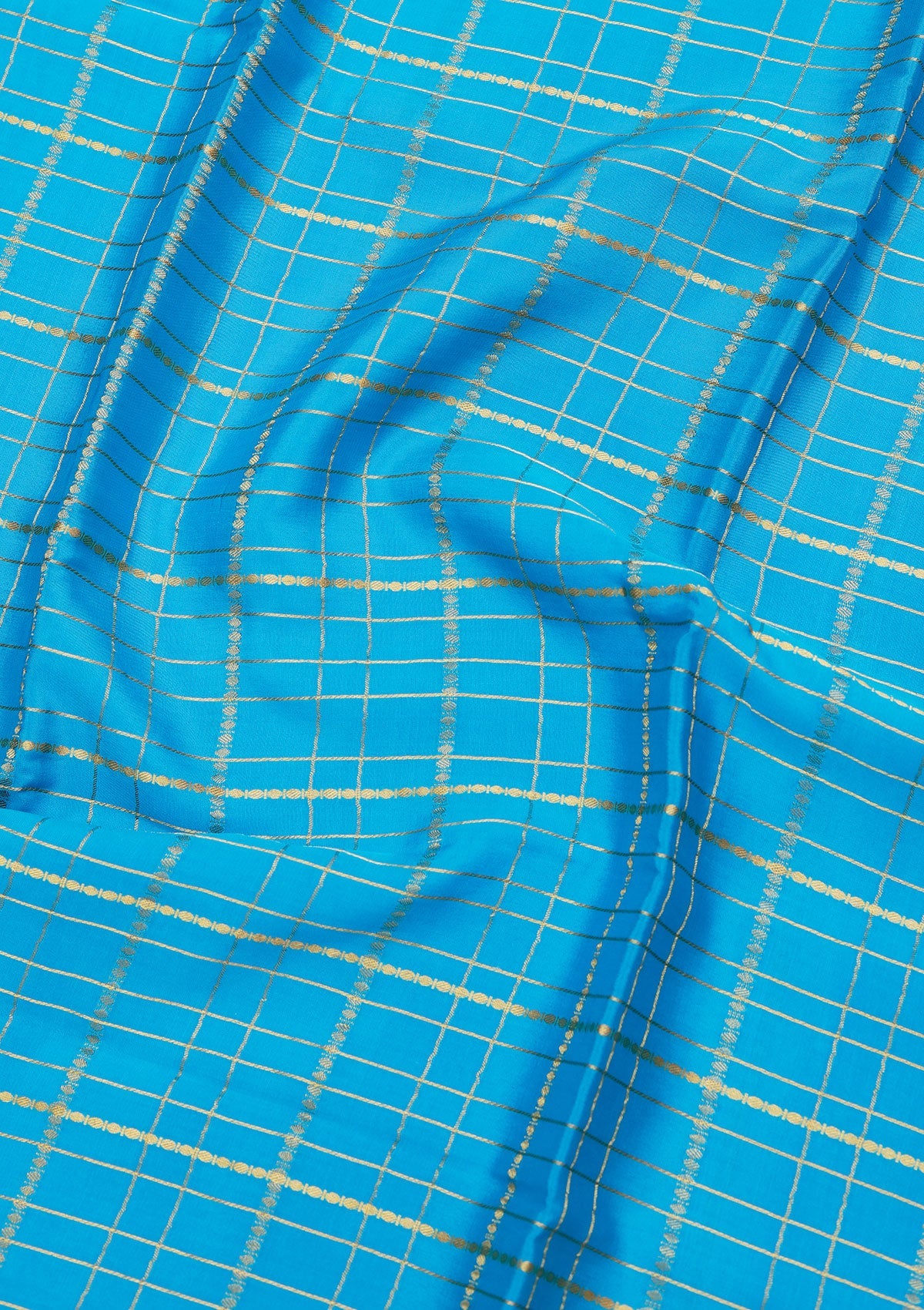 Blue Zariwork Pure Crepe Silk Saree-koskii