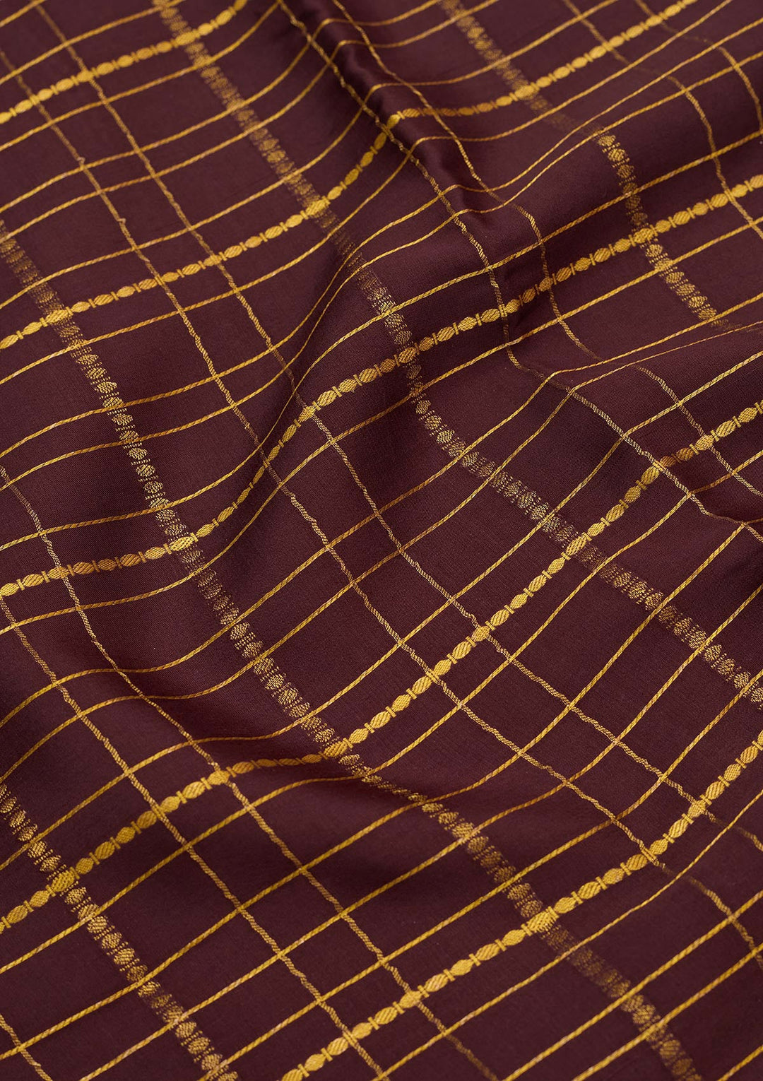 Brown Zariwork Pure Crepe Silk Saree-Koskii