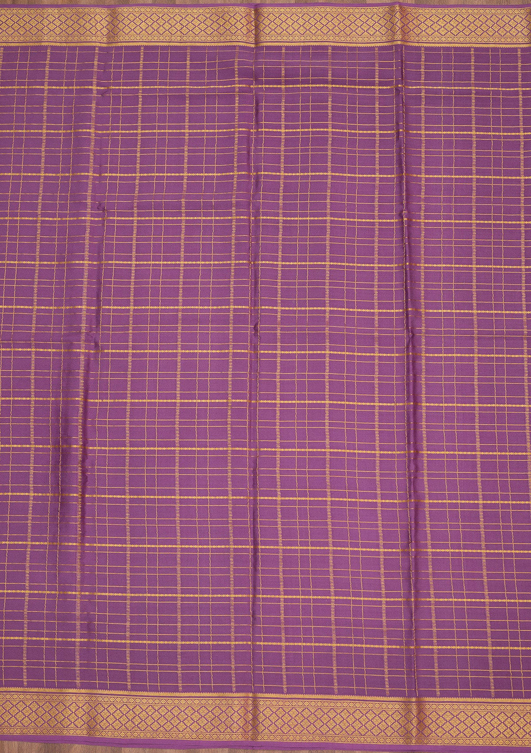Light Lavender Zariwork Pure Crepe Silk Saree-Koskii
