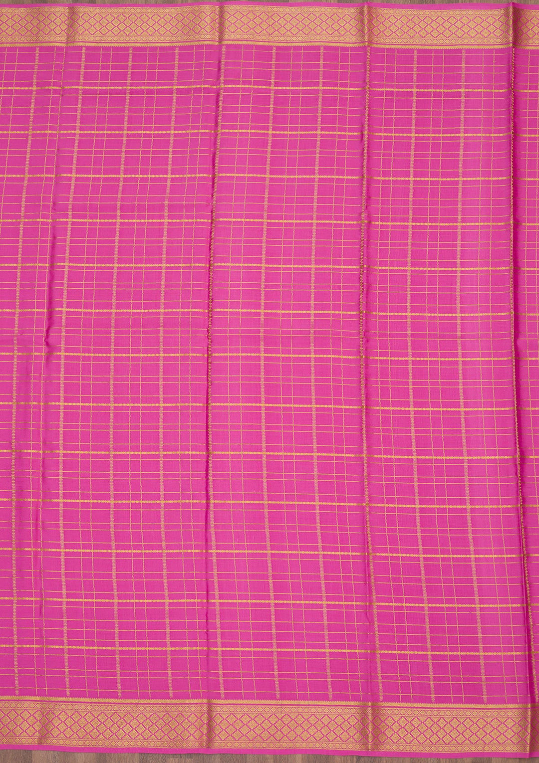 Onion Pink Zariwork Pure Crepe Silk Saree-Koskii