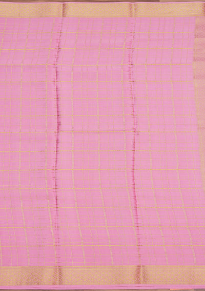 Pink Zariwork Pure Crepe Silk_Saree-koskii